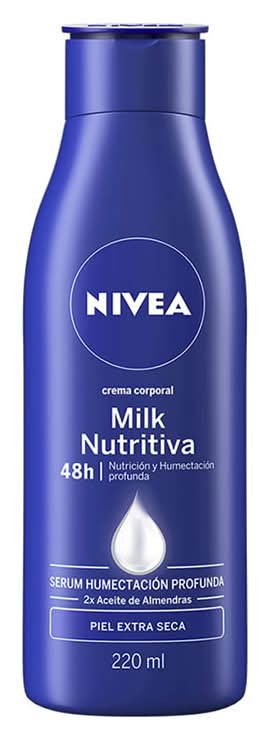 Nivea · Milk nutritiva crema corporal para piel extra seca (220 ml)