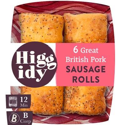 Higgidy Great British Pork Sausage Rolls (160g)