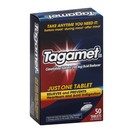 Tagamet Cimetidine Acid Reducer Tablets (50 ct)