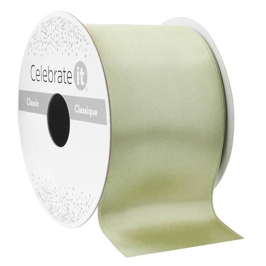 2.5" X 10Yd. Satin Wired Ribbon By Celebrate It Classic