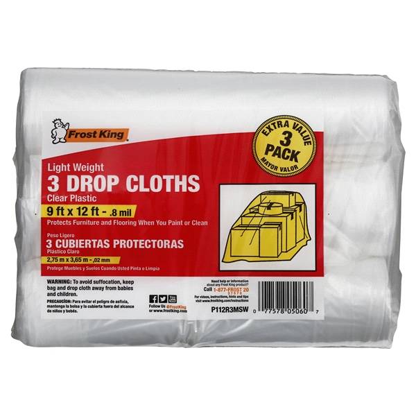 Frost King Clear Drop Cloths