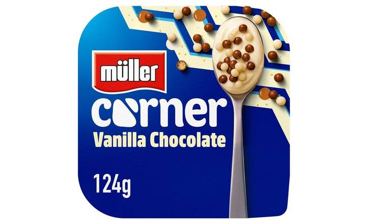 Muller Corner Delicious Creamy Yogurt Vanilla Chocolate Balls 124g (403495)
