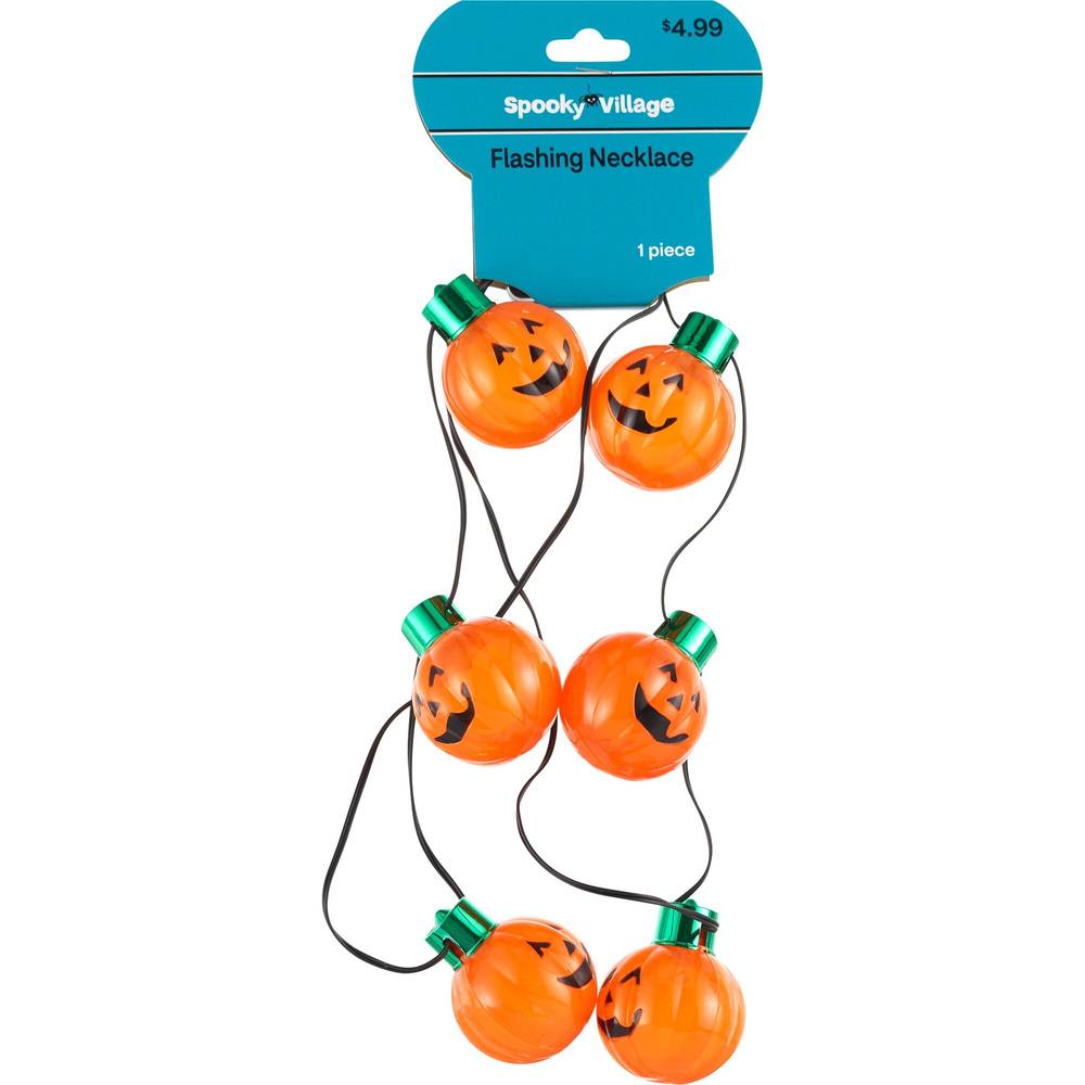 Spooky Village Flashing Necklace, Assorted