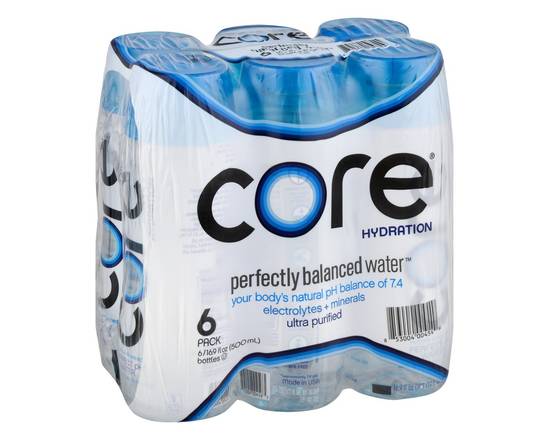 Core · Hydration Perfect Ph Ultra Purified Water (6 x 16.9 fl oz)