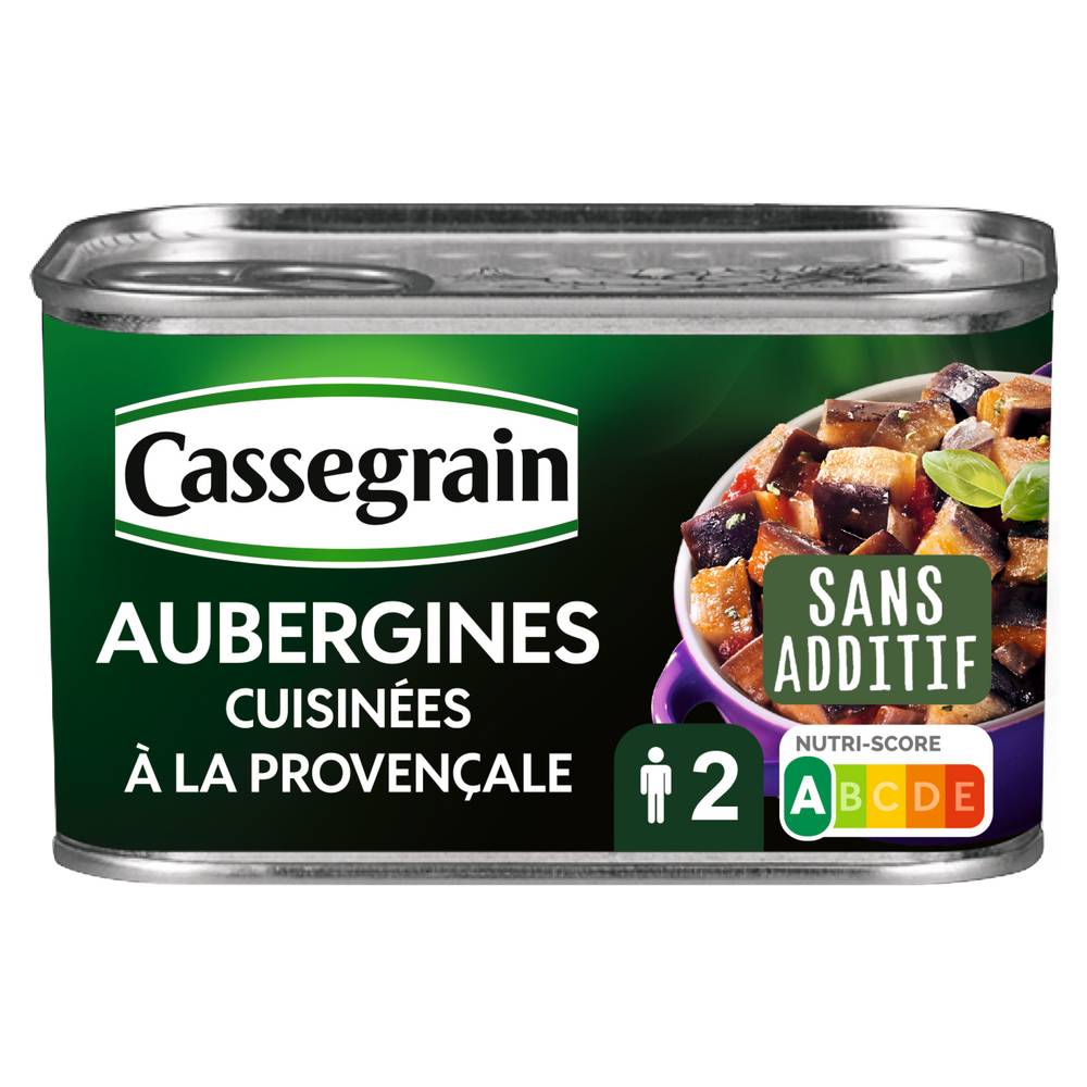 Cassegrain - Aubergines cuisinées à la provençale (375g)