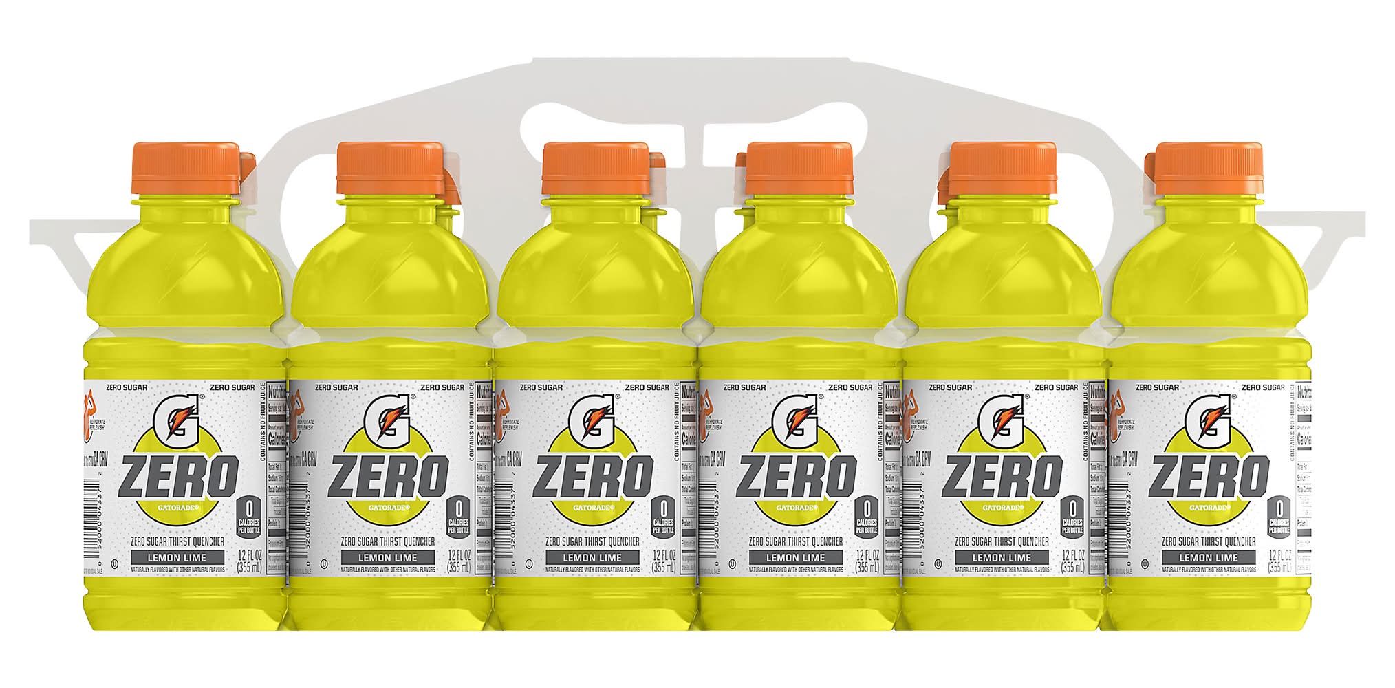 Gatorade Zero Sugar Thirst Quencher Sports Drink, Lemon Lime (12 x 12 fl oz)