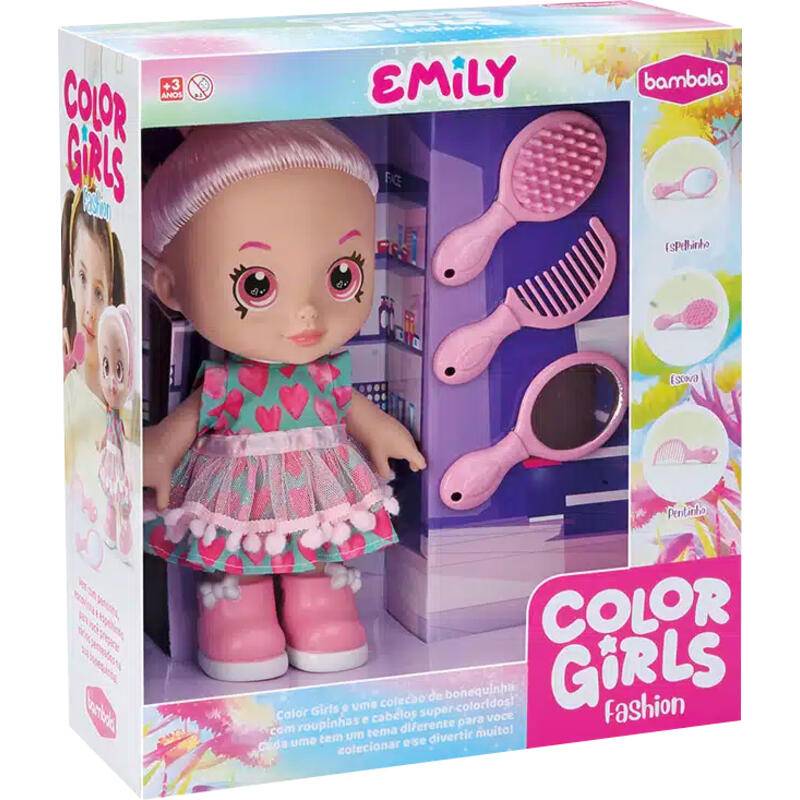 Bambola boneca color girls fashion emily (1 un)