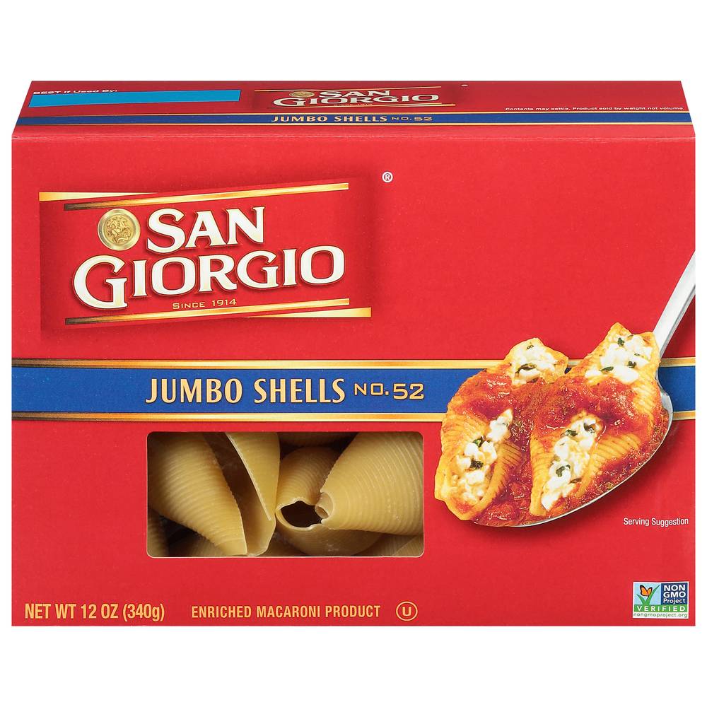 San Giorgio Jumbo Shells Pasta No. 52 (12 oz)