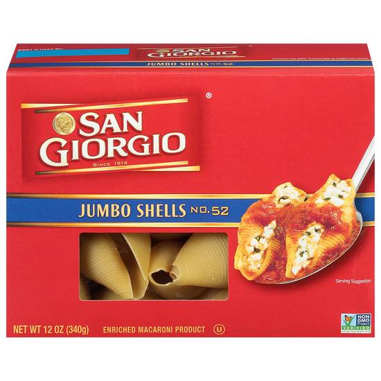 San Giorgio Jumbo Shells Pasta No. 52 (12 oz)