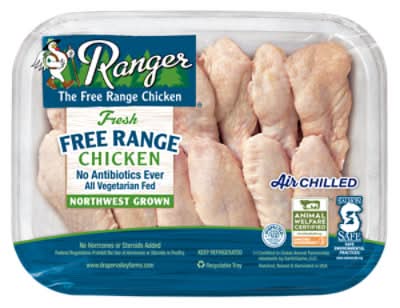 Ranger Fresh Free Range Chicken Party Wings (1 lbs)