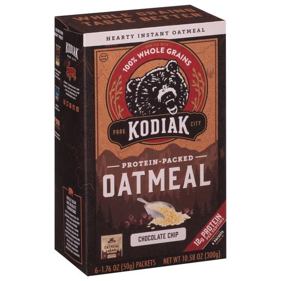 Kodiak Protein Packed Chocolate Chip Oatmeal (6 ct)