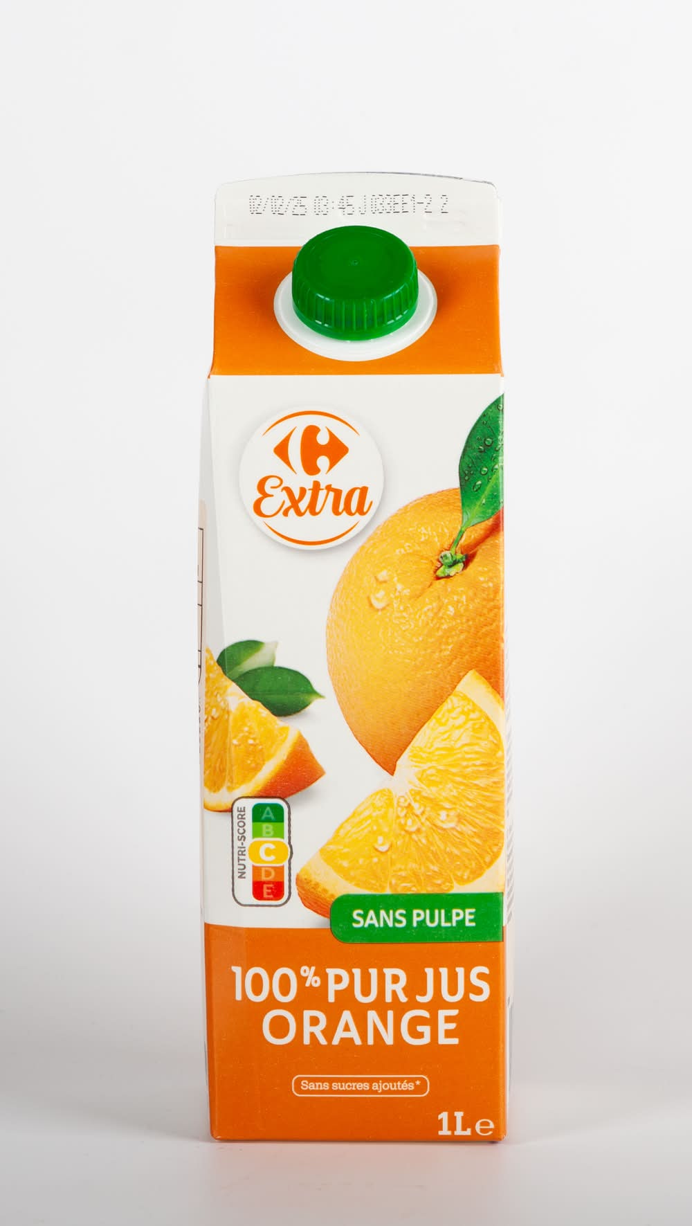 Carrefour Extra - 100% Pur jus d'orange sans pulpe (1L)