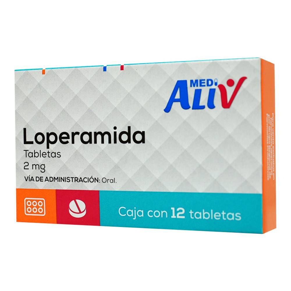 Medialiv loperamida tabletas 2 mg (12 piezas)