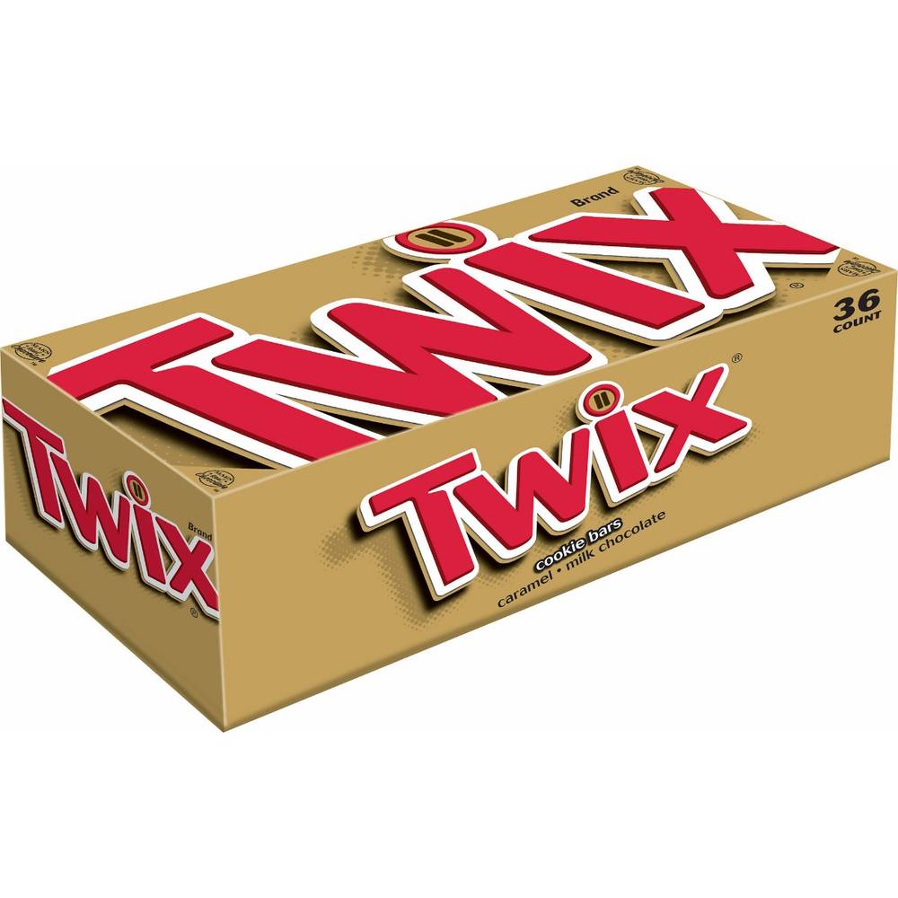 Twix Candy Bars, Caramel - 36 ct (10X36|10 Units per Case)