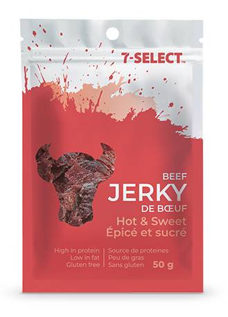 7-Select Hot & Sweet Beef Jerky 50g