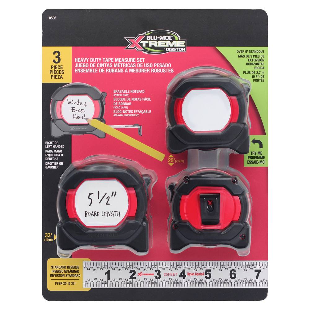 Disston Tape Measure, Set Of 3