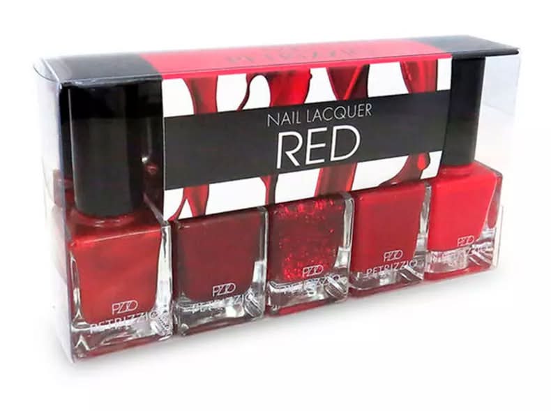 Petrizzio · Pack esmaltes de uñas - Rojo (5 un)