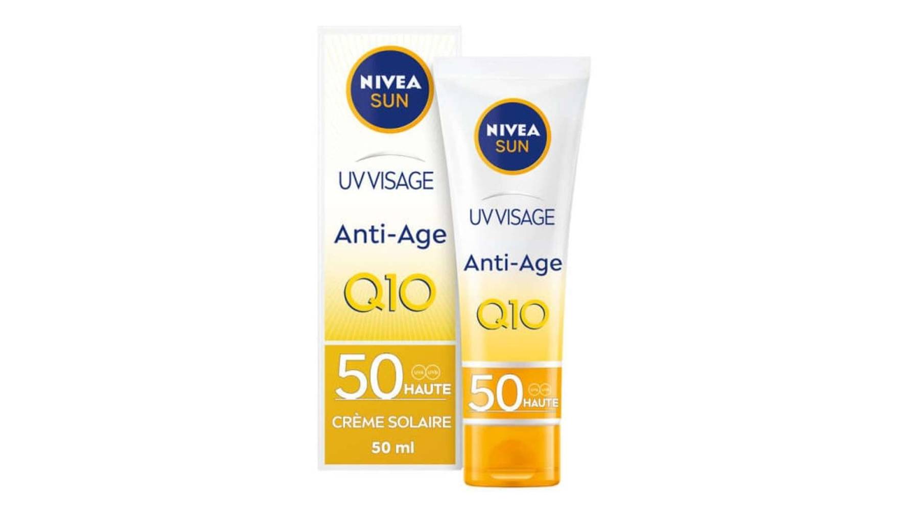 Nivea Sun - Crème solaire visage fps 50 anti-âge q10