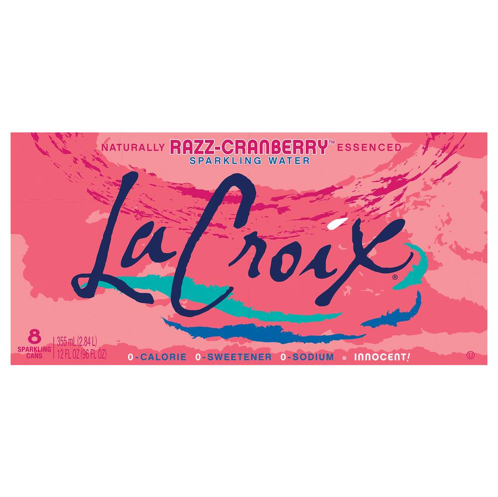 La Croix Cran-Raspberry Sparkling Water (8 ct, 12 fl oz)