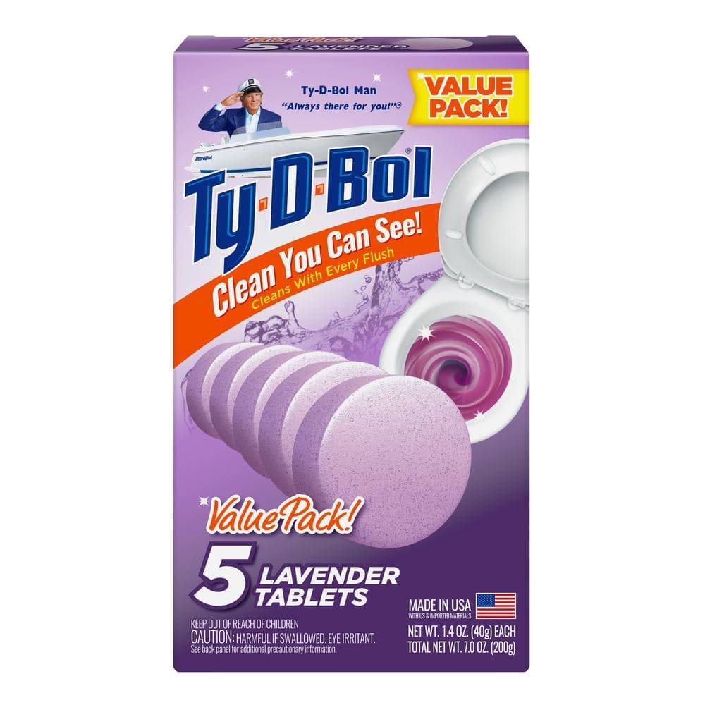 Ty D Bol Lavender Toilet Bowl Cleaner Tablets (7 oz)