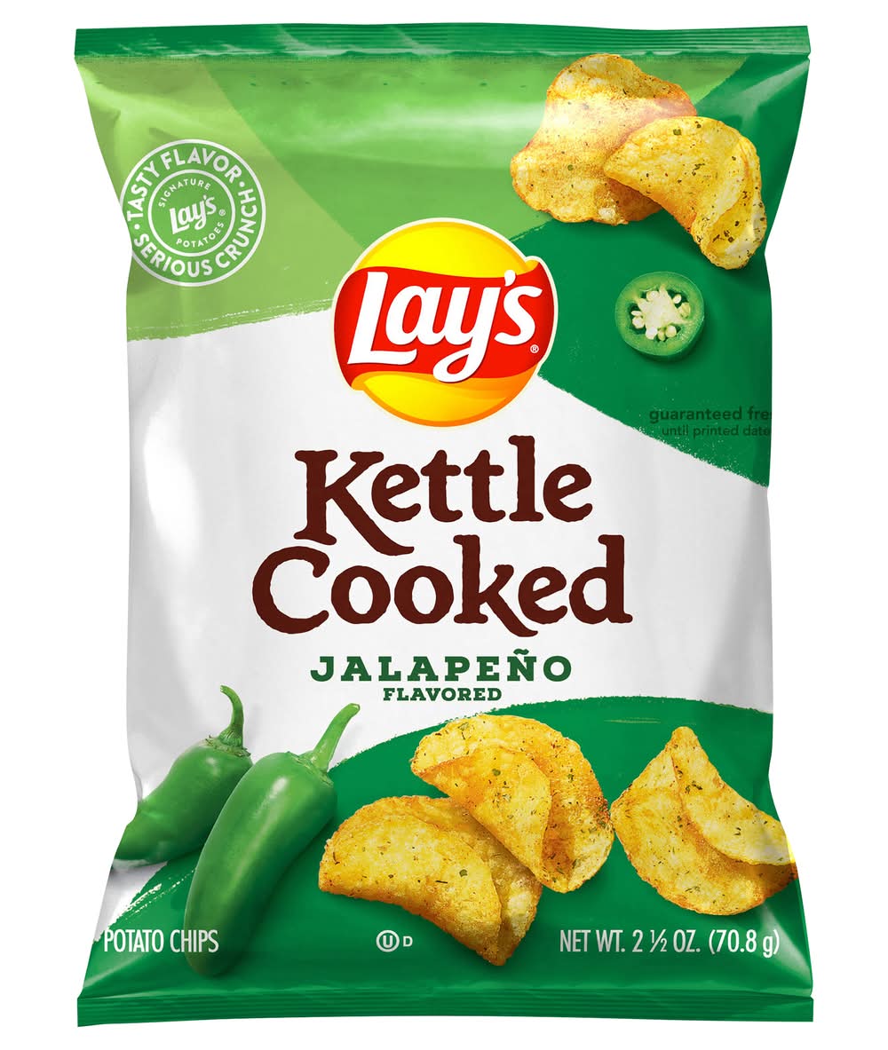 Lay's Kettle Cooked Potato Chips, Jalapeño (2.5 oz)