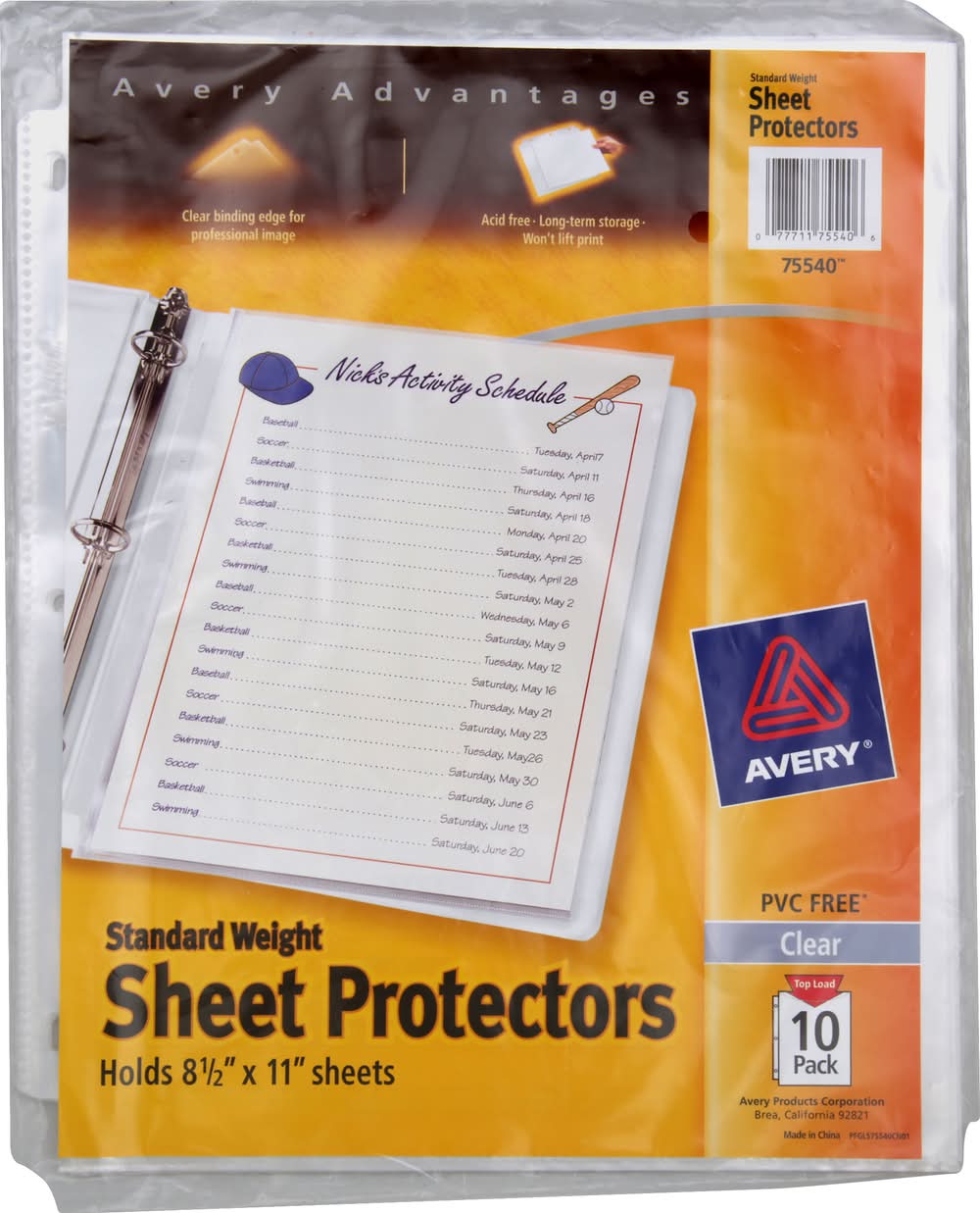 Avery 8.5" X 11" Sheet Protectors (3.5 oz)