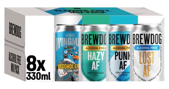 BrewDog Alcohol Free Mixed Beer (8 x 330ml)