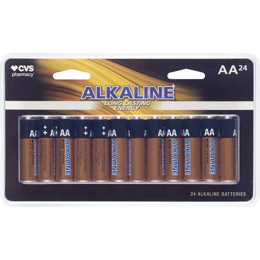 Cvs Aa Alkaline Batteries, 24 Ct