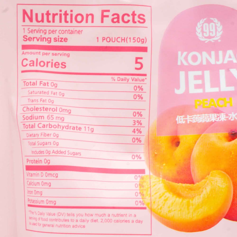 99 Ranch Konjac Jelly, Peach (5.29 oz) | Postmates