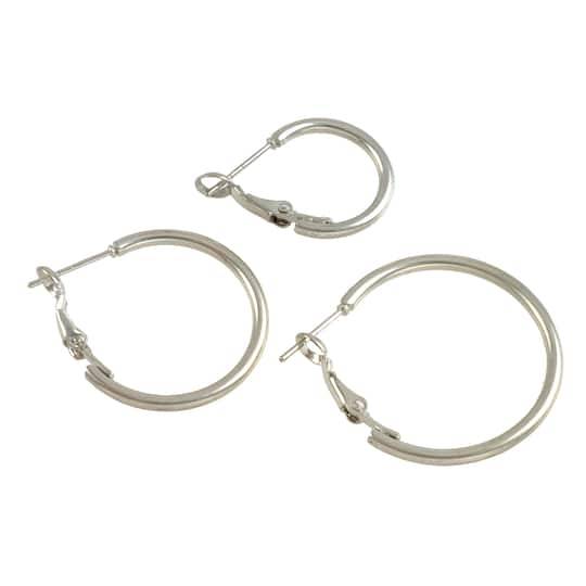 Hoop Earrings By Bead Landing, Silver