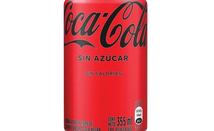 Coca Cola Sin Azucar Lata 355 ml