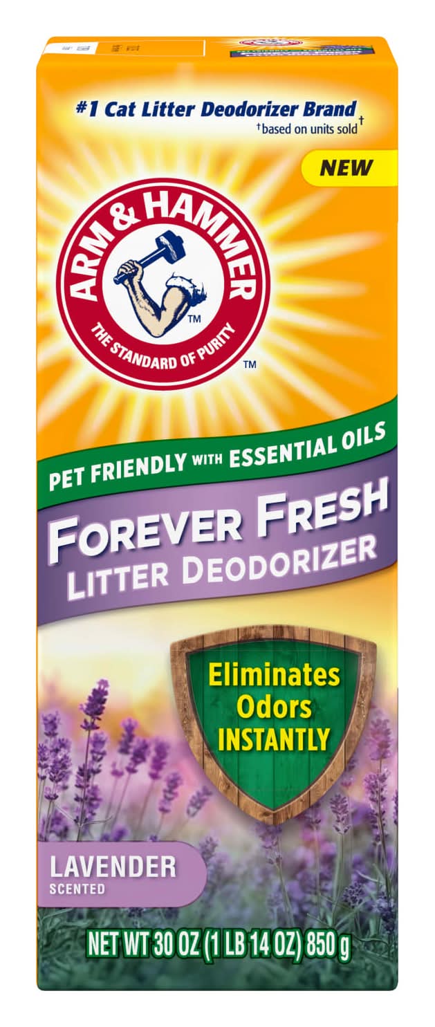 Arm & Hammer Forever Fresh Cat Litter Deodorizer, Lavender (30 oz)