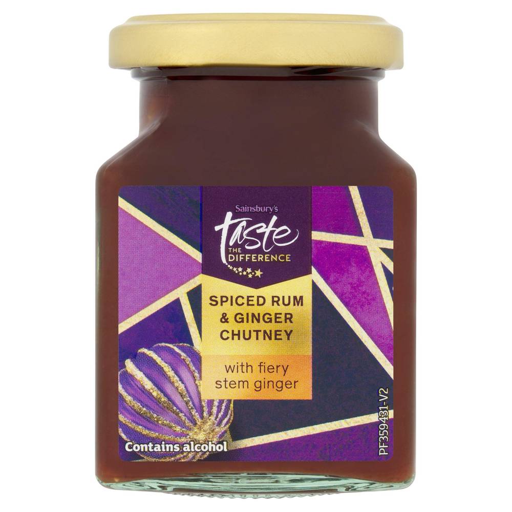 Sainsbury's Spiced Rum & Ginger Chutney,  Taste the Difference 200g