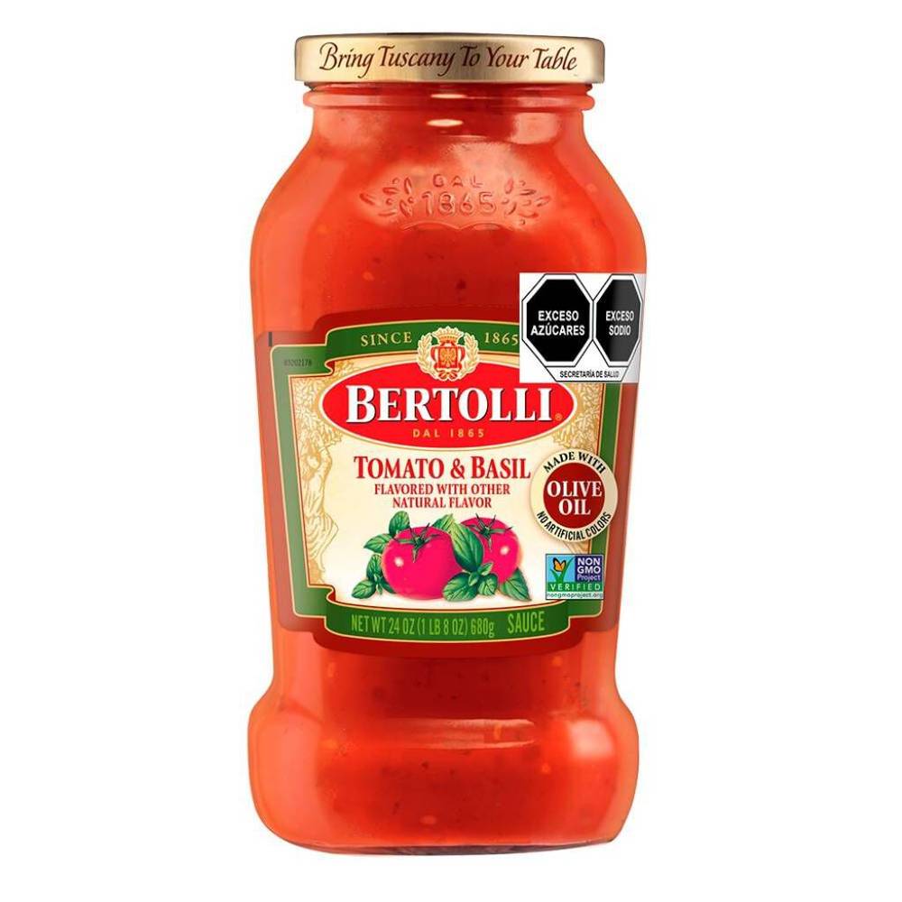 Bertolli · Salsa para pasta tomate y albaca (680 g)