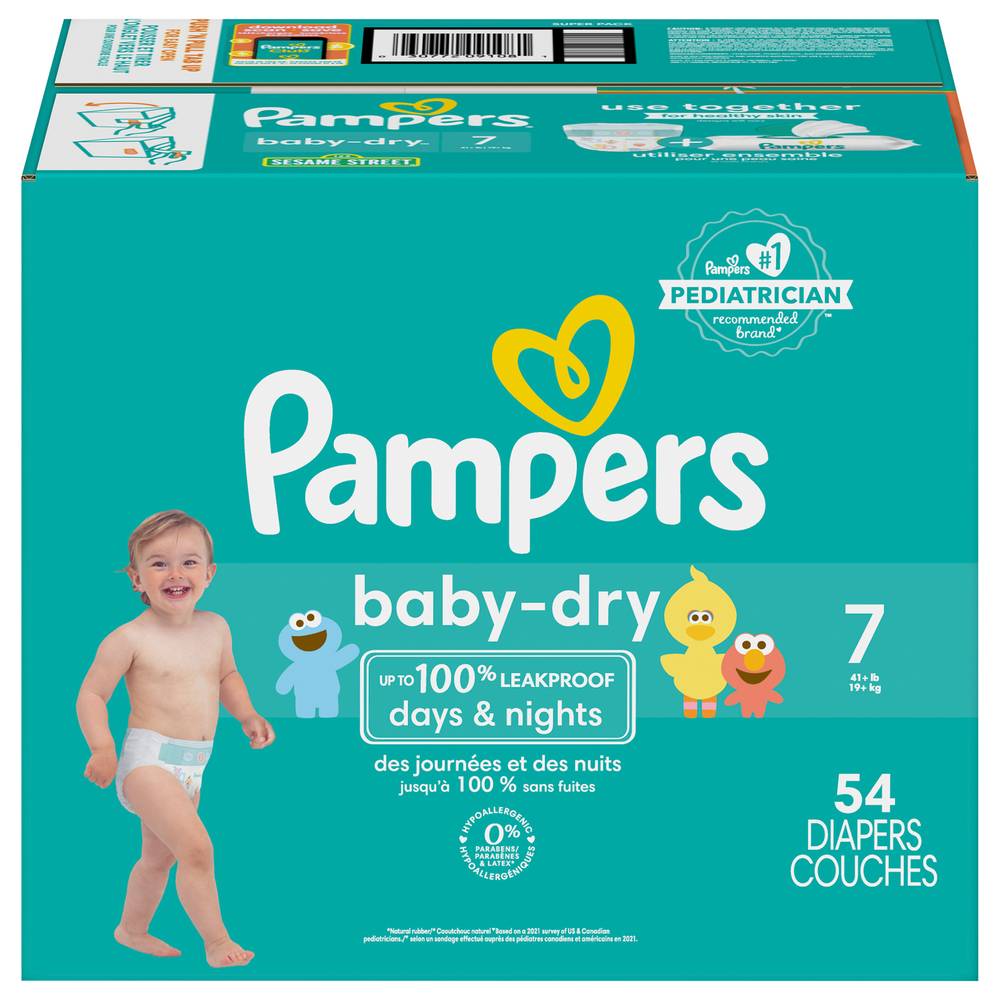 Pampers Baby Dry Size 7 Diapers Couches