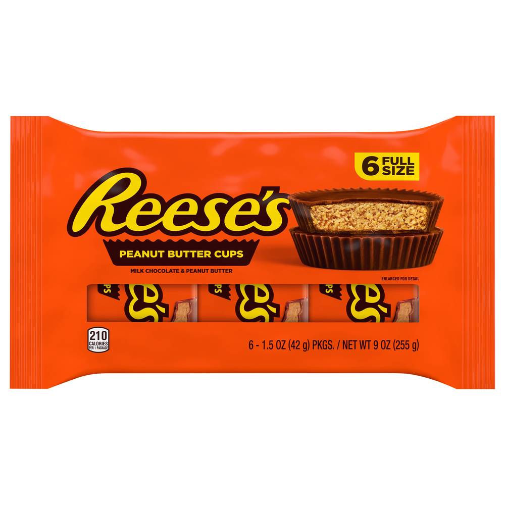 Reese's Milk Chocolate & Peanut Butter Cups (6 ct )