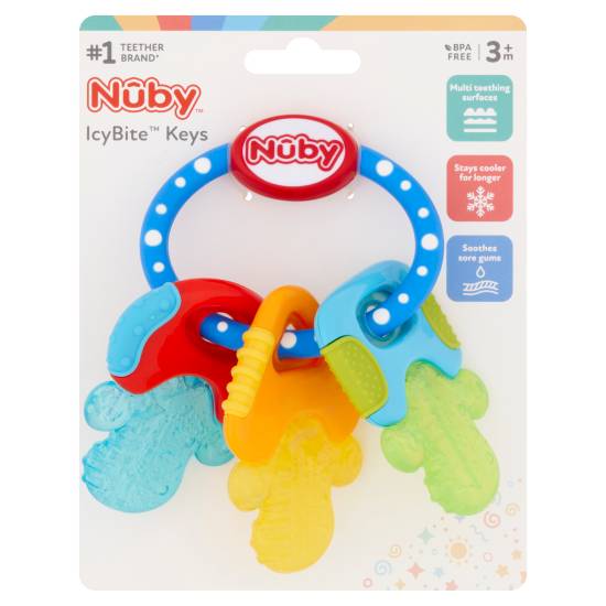 Nûby Icybite Keys 3m+ Baby Teethers
