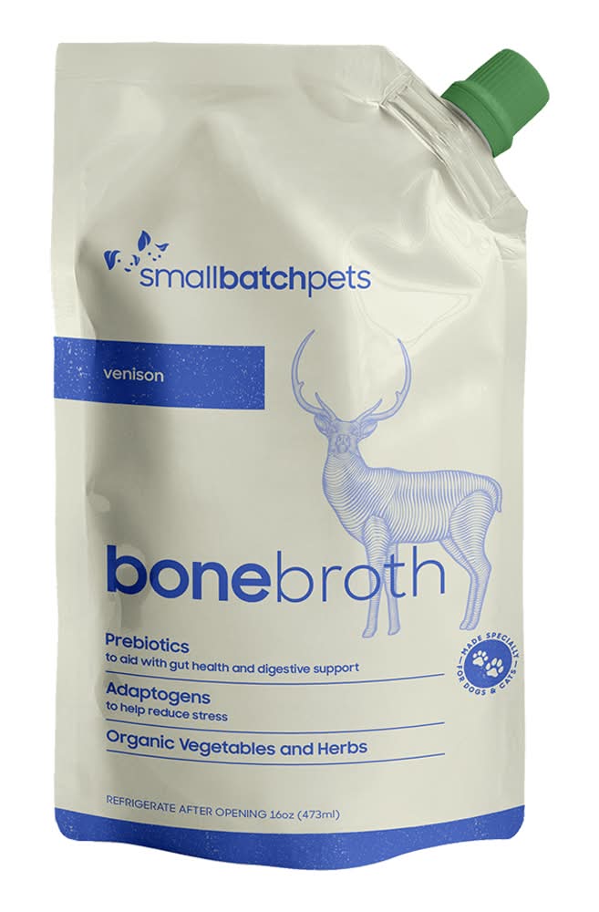 Smallbatch Shelf Stable Venison Bone Broth for Dogs & Cats (16 fl oz)