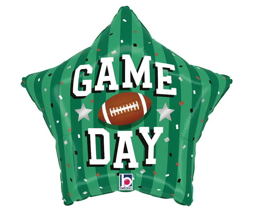Game Day Party Star Standard Balloon