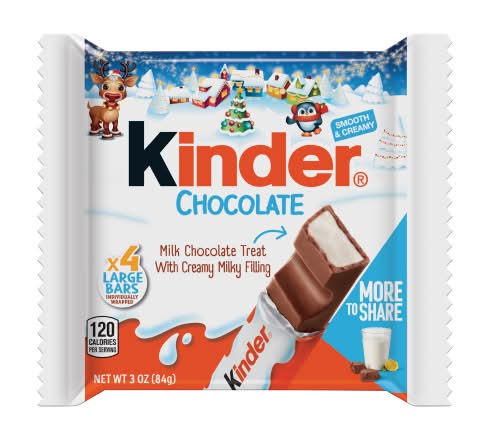 Kinder Milk Chocolate Bars (3 oz, 4 ct)