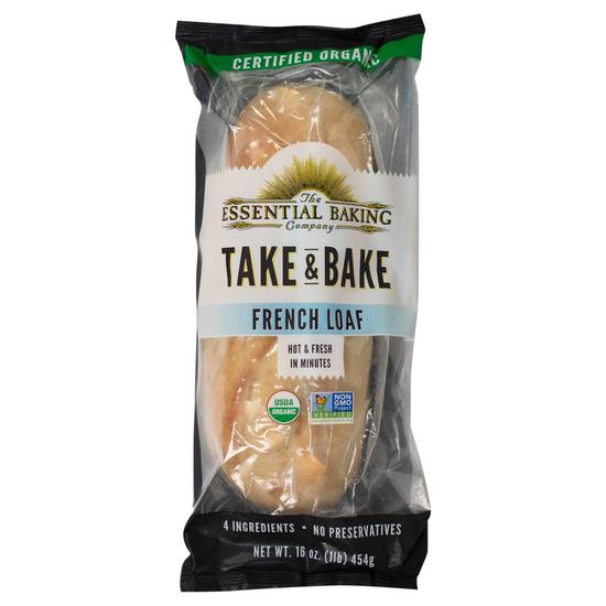 The Essential Baking Company Take & Bake Organic French Bread
