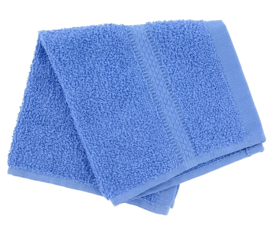 Interiors by Design Cotton Washcloth, Blue