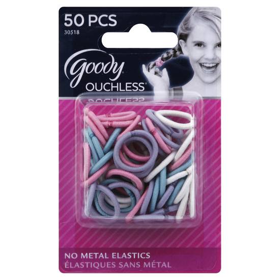 Goody Ouchless No Metal Gentle Elastics Assorted Color (50 ct)