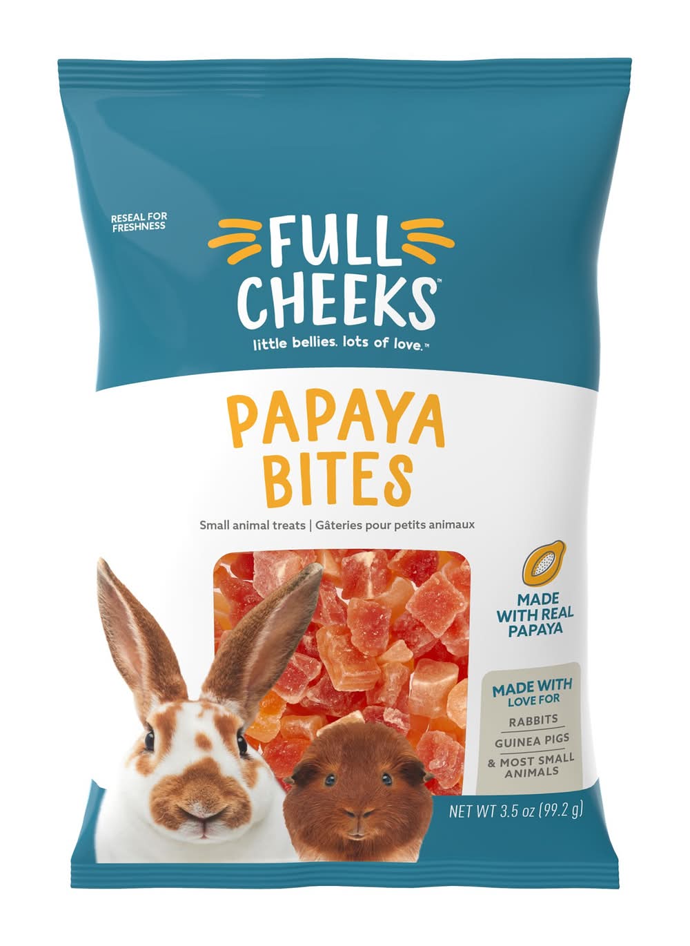 Full Cheeks™ Small Pet Papaya Bites (Size: 3.5 Oz)