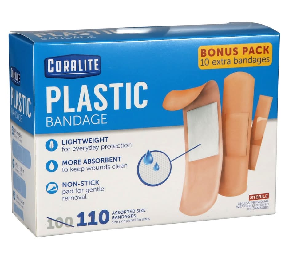 Coralite Plastic Bandages (110 ct)