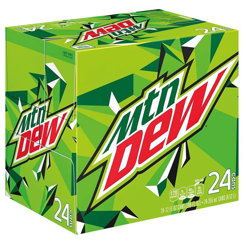 Mtn Dew Original Soda (24 pack, 12 fl oz)