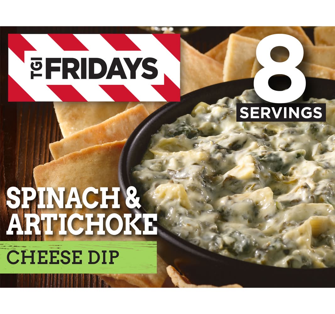 TGI Friday's Cheese Dip Snack, Spinach & Artichoke (8 oz)