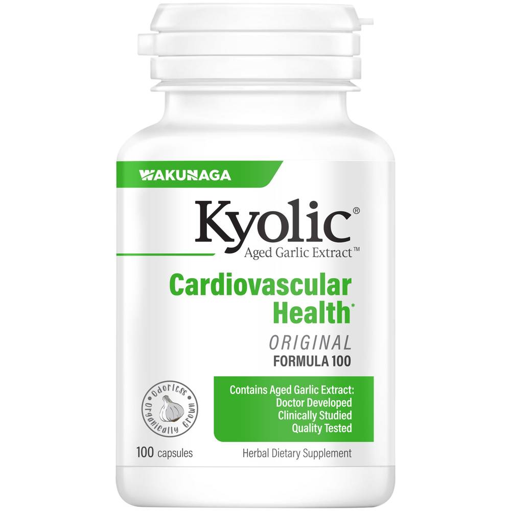 Kyolic Aged Garlic Extract Cardiovascular Formula 100 - 600 Mg (100 Capsules)