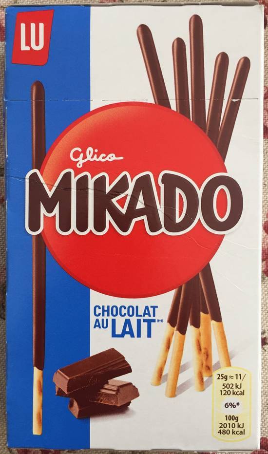 Mikado - chocolat au lait - lu - 75g