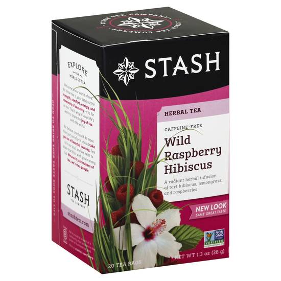 Stash Tea Wild Raspberry Hibiscus Tea (20 ct)